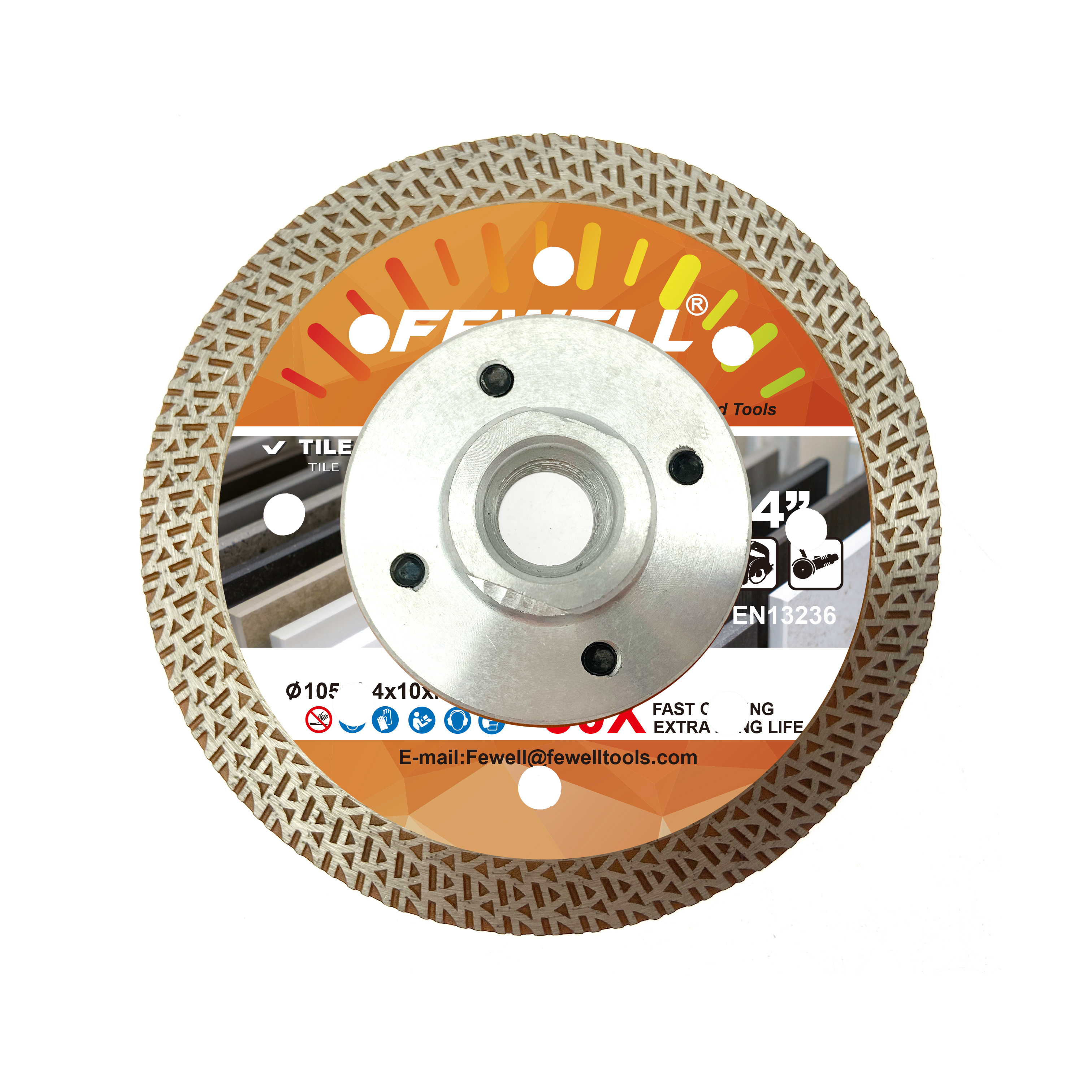 105*10*M14 горячий пресс алюминиевый фланец алмазный турбо пильный диск для сухой резки фарфоровой керамической плитки