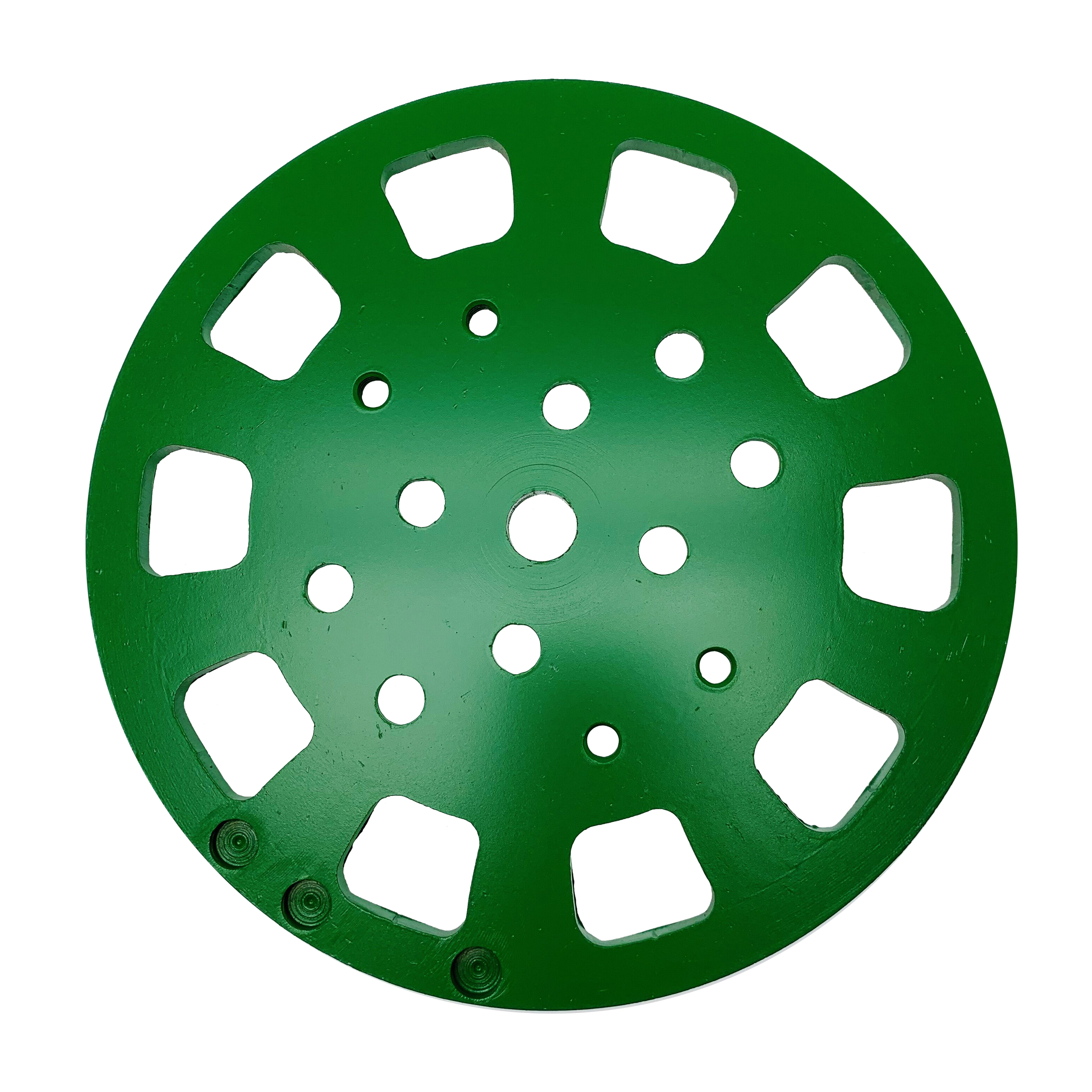 Паяный 10-дюймовый шлифовальный круг с зеленым алмазным диском премиум-класса 250 мм для среднего бетонного пола