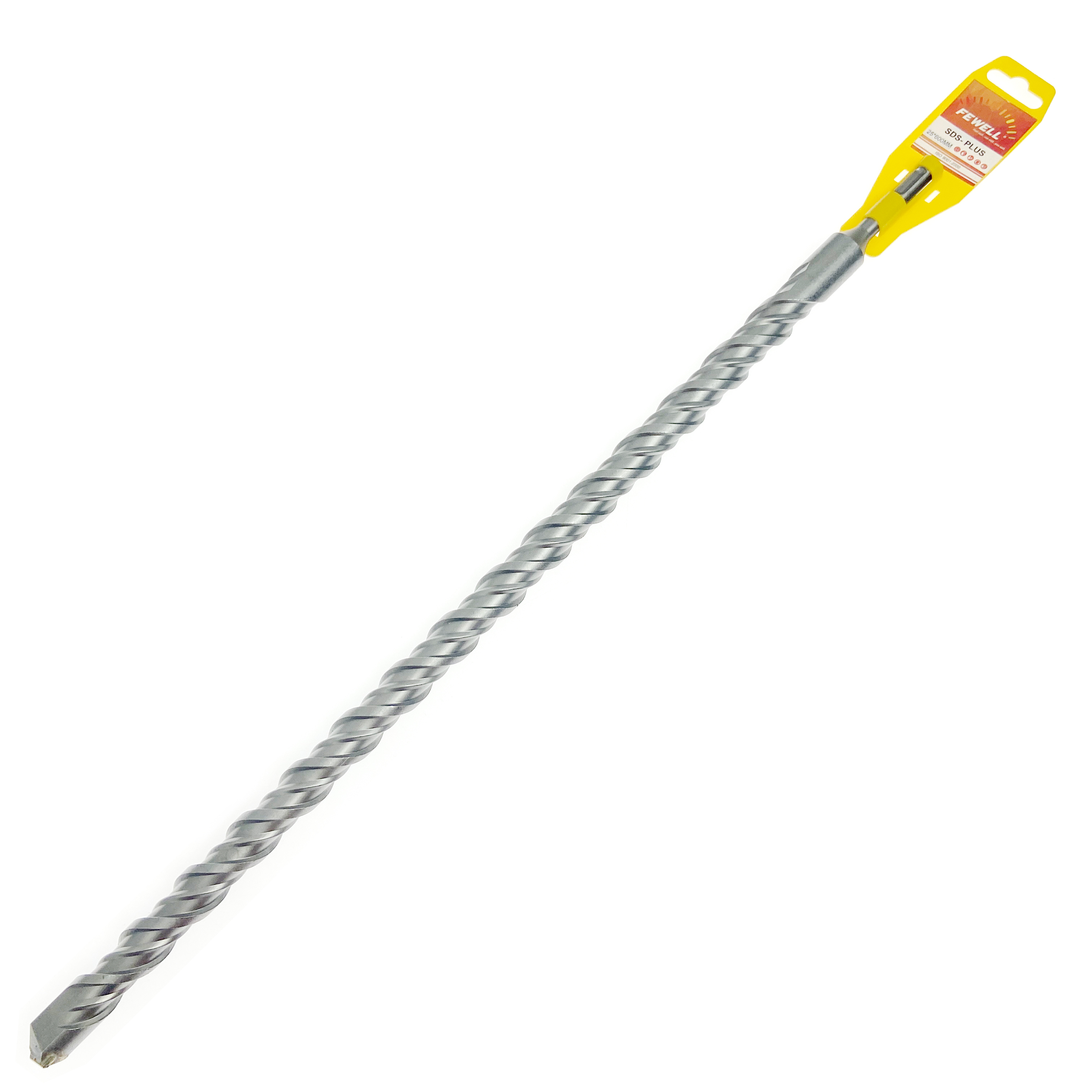 SDS Plus Carbide Single Flat Tip 25*600 Double Flute Electric Hammer Drill Bit для бетонной стены Кирпичная кладка Твердый камень Гранит