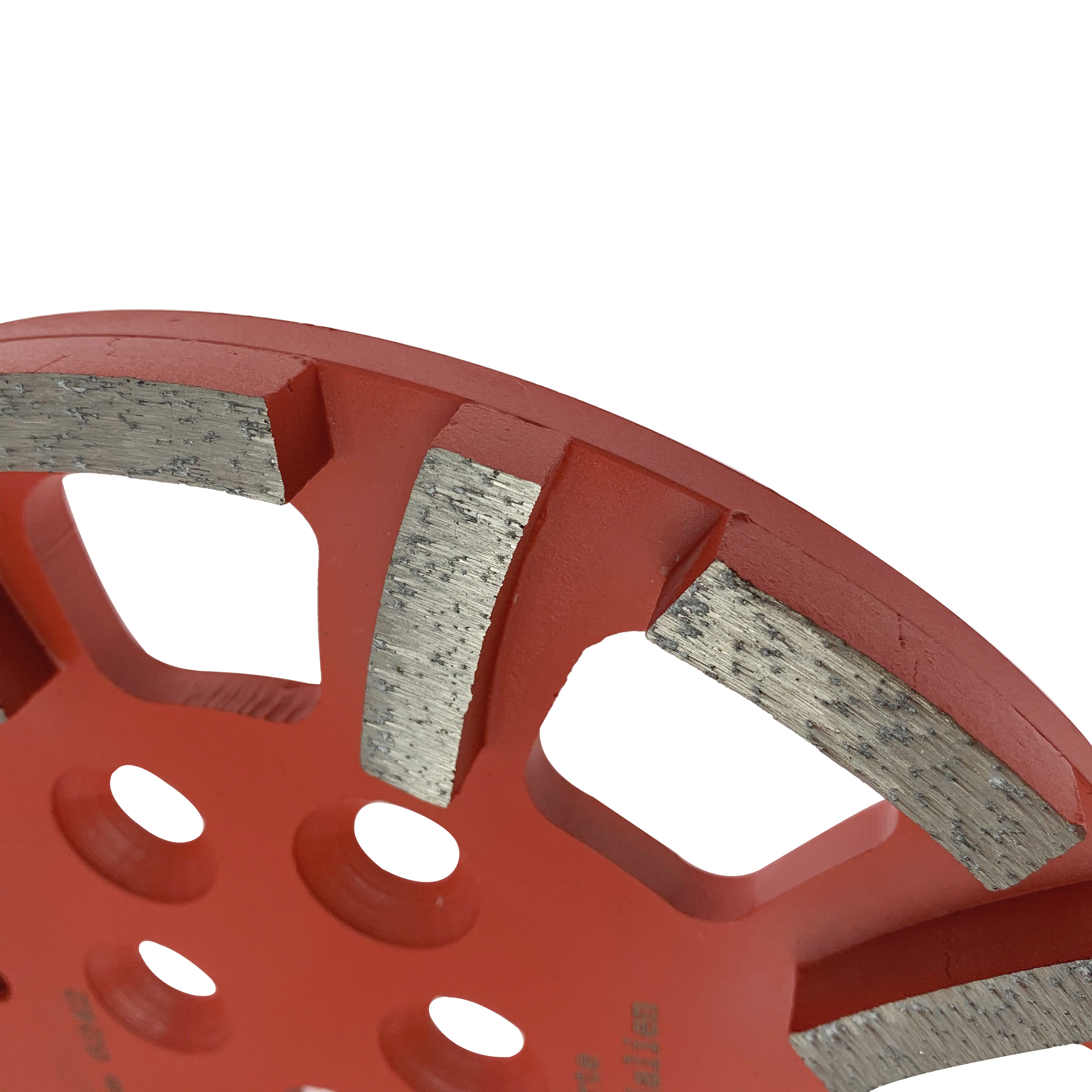 Паяный 10-дюймовый диск премиум-класса с серебряной пайкой, 250 мм, шлифовальный диск с красным алмазом для твердого бетона