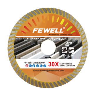 105 * 1,2 * 7 * 20 мм 1,2 мм толщина 7 мм высота горячий пресс алмазный пильный диск для резки керамической плитки