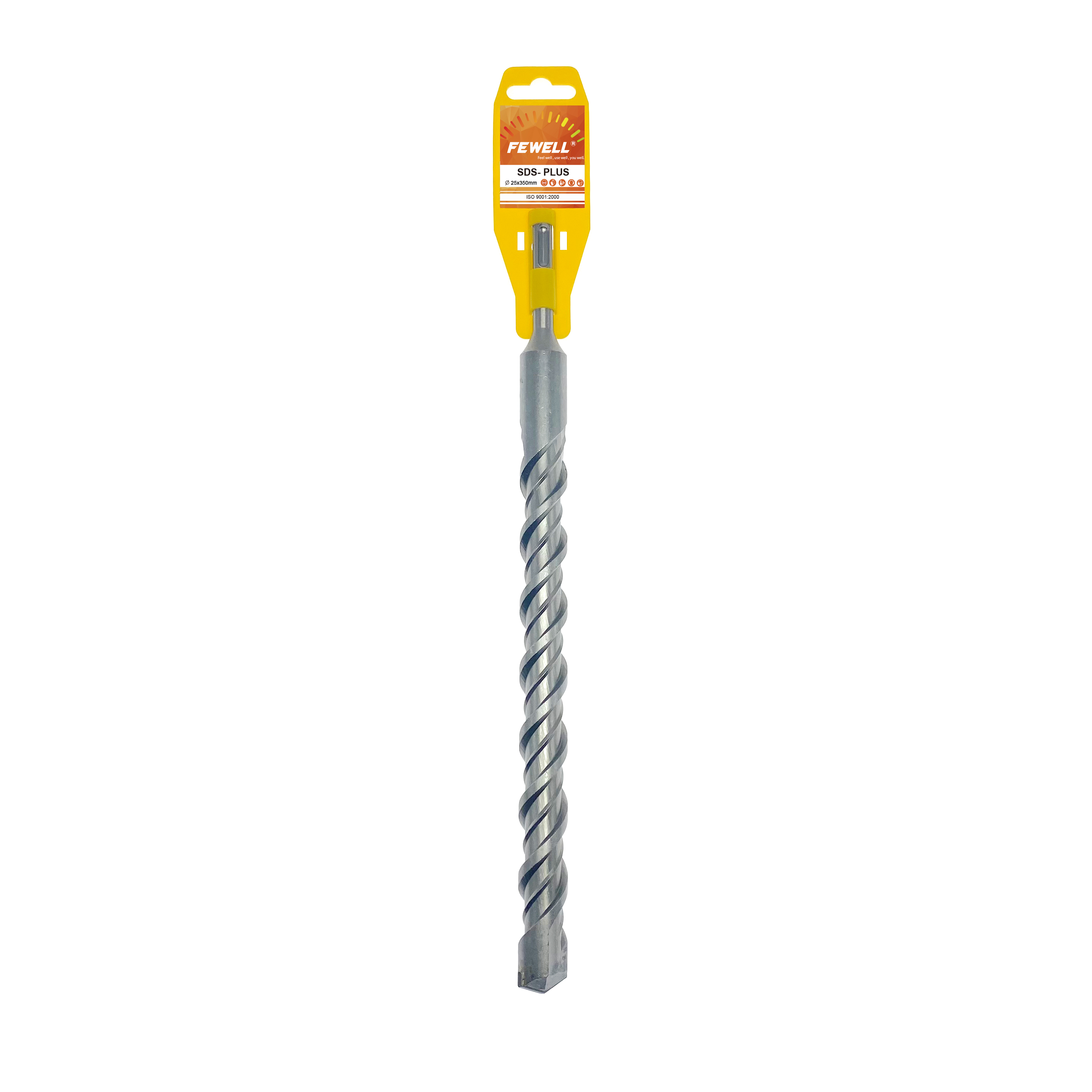 SDS Plus Carbide Single Flat Tip 25*350 Double Flute Electric Hammer Drill Bit для бетонной стены Кирпичная кладка Твердый камень Гранит