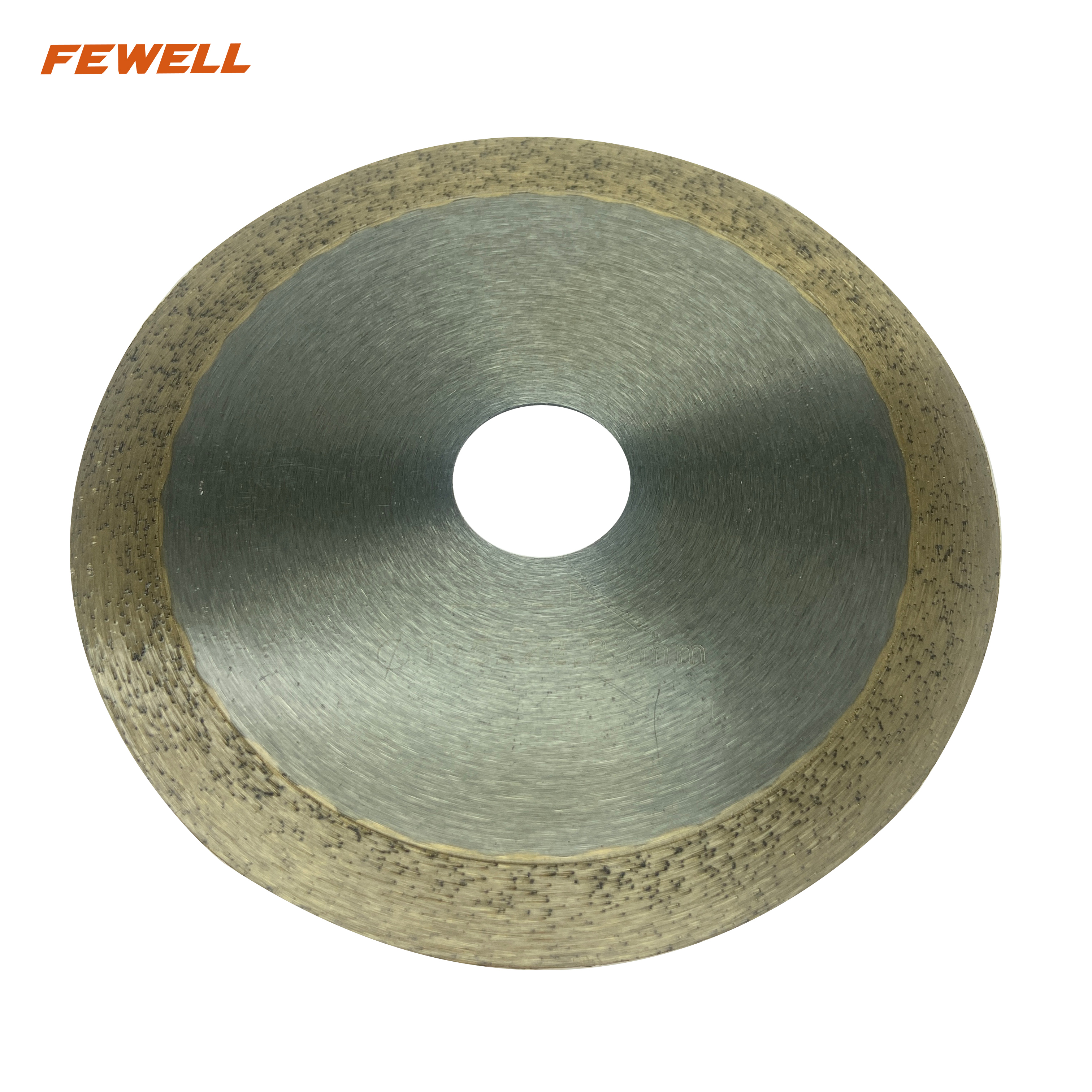Горячепрессованный 4,5-дюймовый алмазный пильный диск со сплошным ободом 115*10*22,23 мм для влажной резки керамики, плитки, фарфора