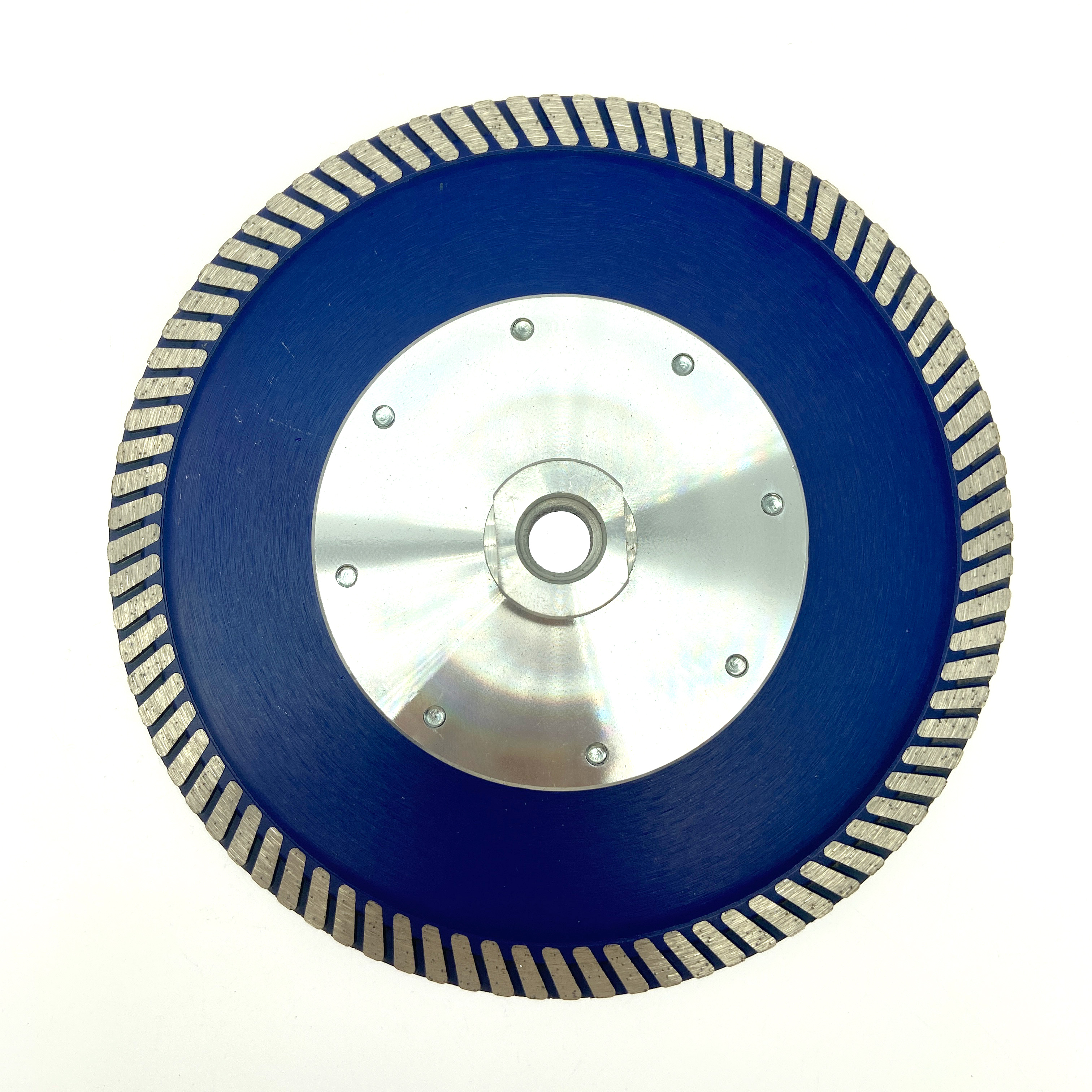 Горячий пресс 7-дюймовый 180 * 3,0 * M14 алмазный пильный диск с турбо-диском с алюминиевым фланцевым центром для резки и шлифования гранита