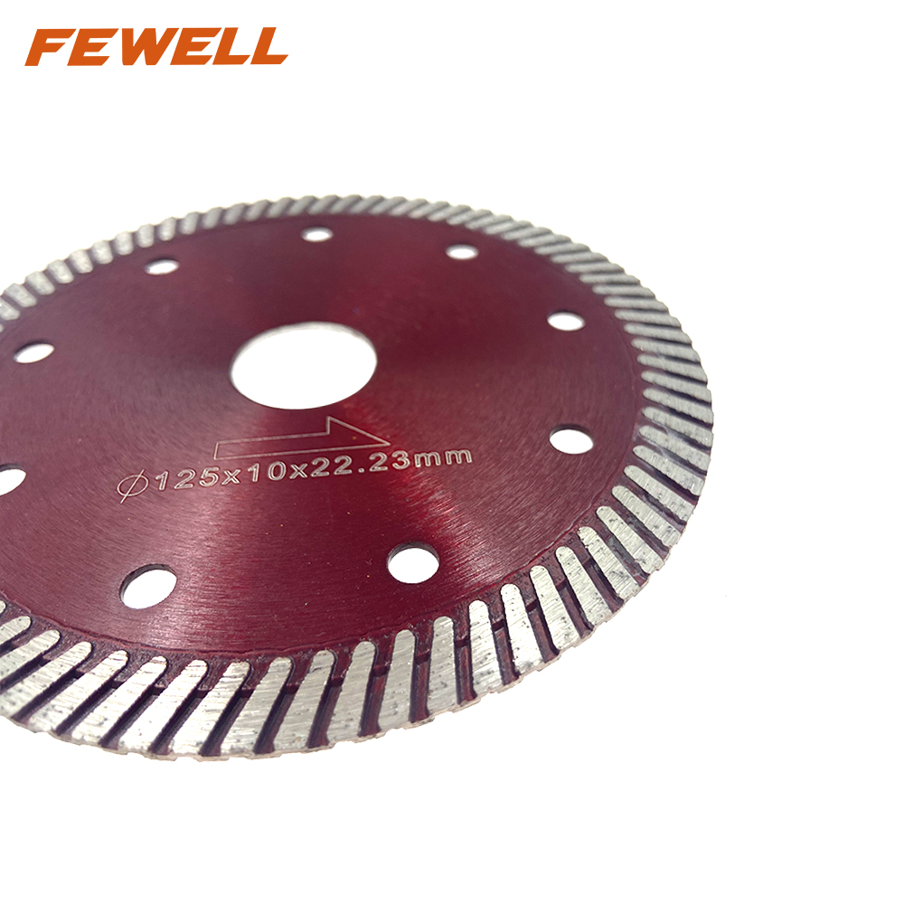 125 * 10 * 22,23 мм горячий пресс 6 дюймов CN поставщик турбо алмазный дисковый пильный диск для сухой резки керамической плитки