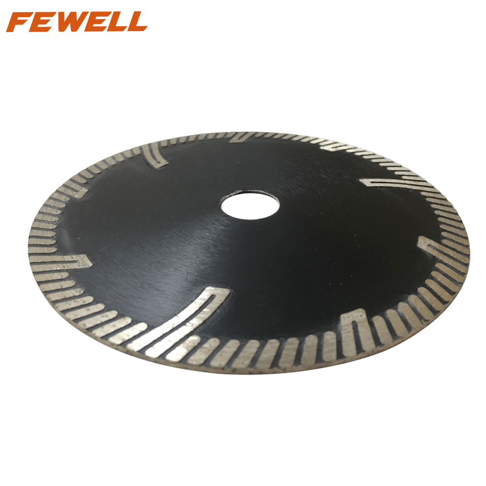 Горячепрессованный 6-дюймовый 150*2,4*8*22,23 мммм алмазный пильный диск GU turbo с защитными зубьями для резки абразивных материалов бетона