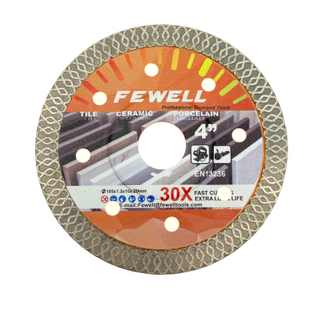 Горячий пресс, 4 дюйма, 105*10*20 мм, толщина 1,2, супер ультратонкий алмазный пильный диск X turbo для сухой резки керамической плитки, фарфора