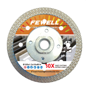 105*10*M14 горячий пресс алюминиевый фланец алмаз X турбо пильный диск для сухой резки фарфоровой керамической плитки