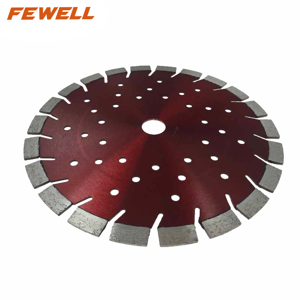 Лазерная сварка 230*12*22,23 мм 9-дюймовый алмазный сегментированный турбо-алмазный диск с охлаждающими отверстиями для резки армированного бетона