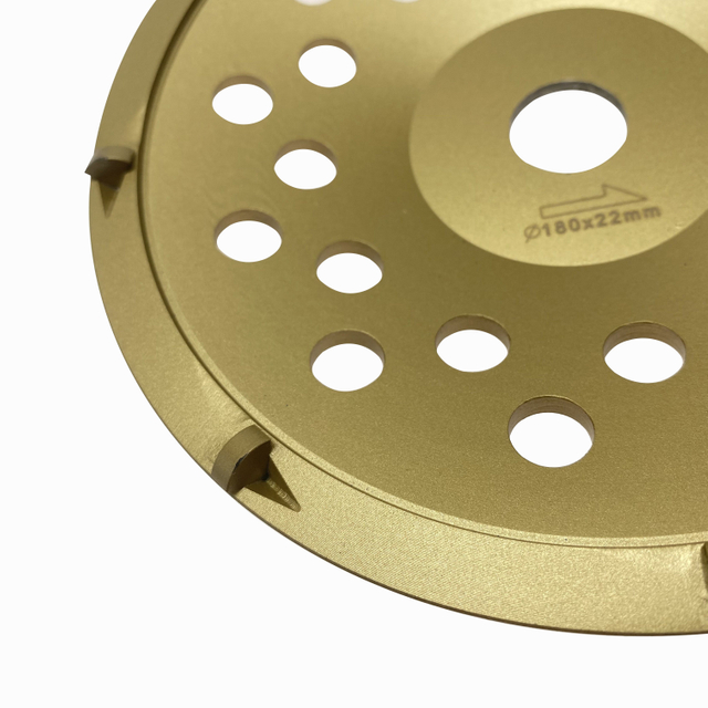 Высокочастотный серебряный припой PCD 7 дюймов 180 * 8T * 22 мм алмазный чашечный круг для шлифования поверхности и удаления покрытия