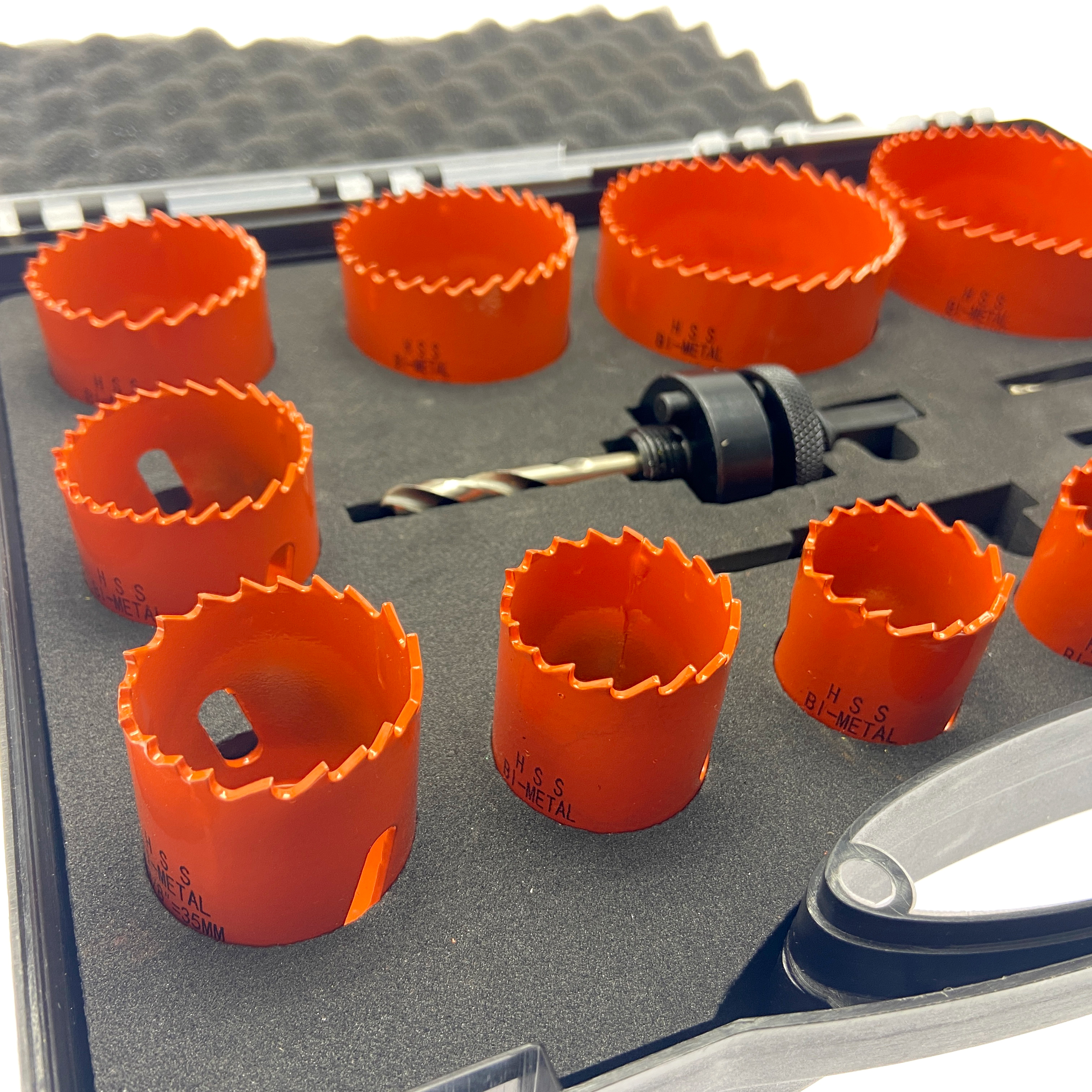 Набор электроинструментов 12PCS Сверла Биметаллическая промышленная кольцевая пила с ударной коробкой Инструмент Core Drill